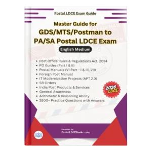 Master Guide for Postal PA & SA LDCE Exam (English)