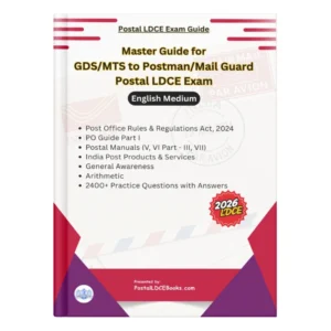 Master Guide for Postman & Mail Guard LDCE Exam (English)